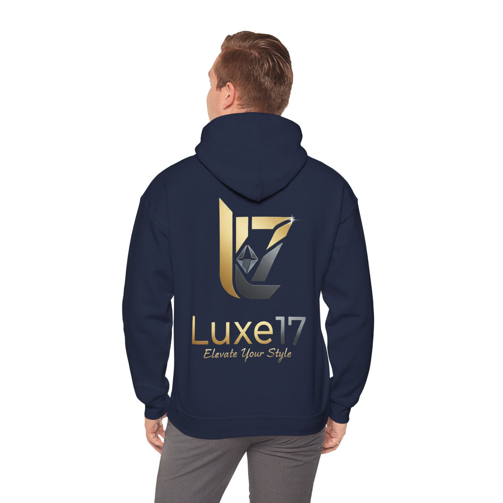 Hoodie — Luxe17 Gold Logo "Elevate Your Style" Pullover
