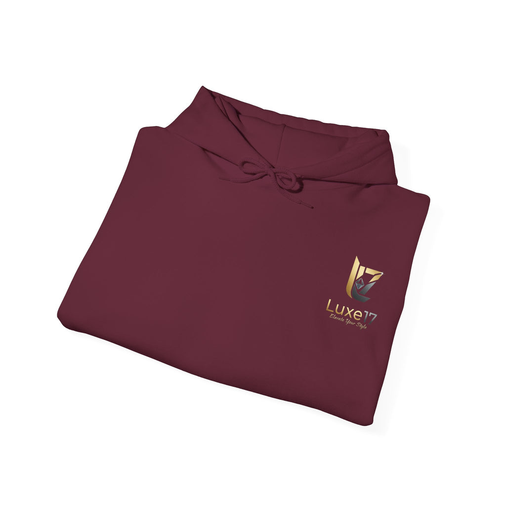 Hoodie — Luxe17 Gold Logo "Elevate Your Style" Pullover