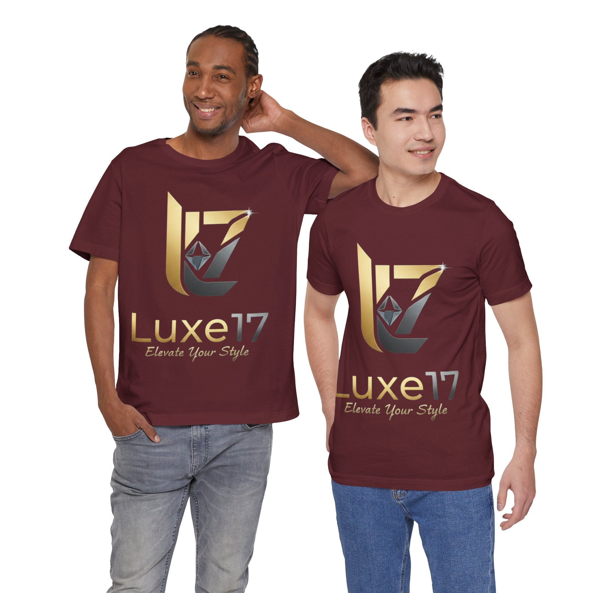 Luxe17 “Elevate Your Style” Logo T‑Shirt