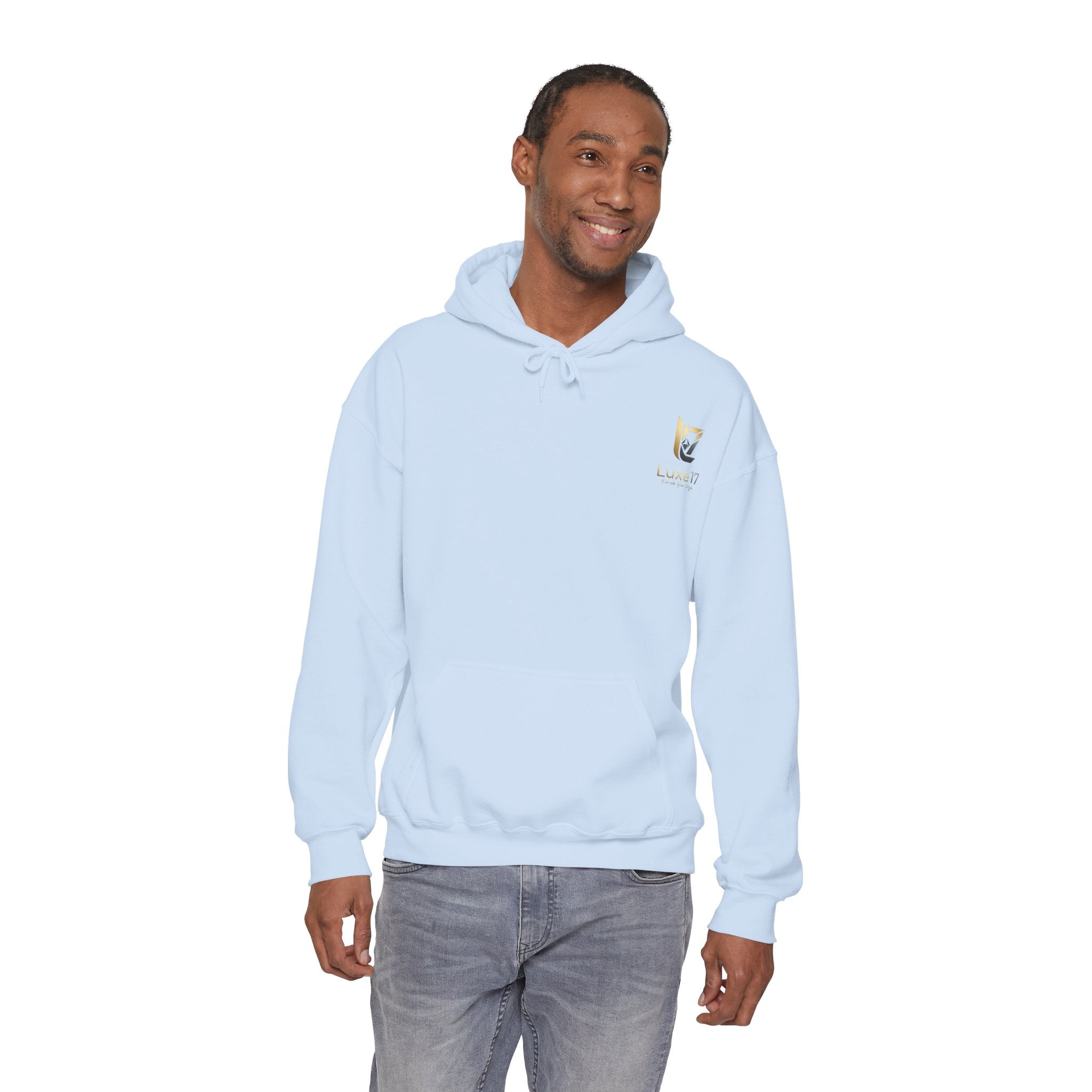 Hoodie — Luxe17 Gold Logo "Elevate Your Style" Pullover