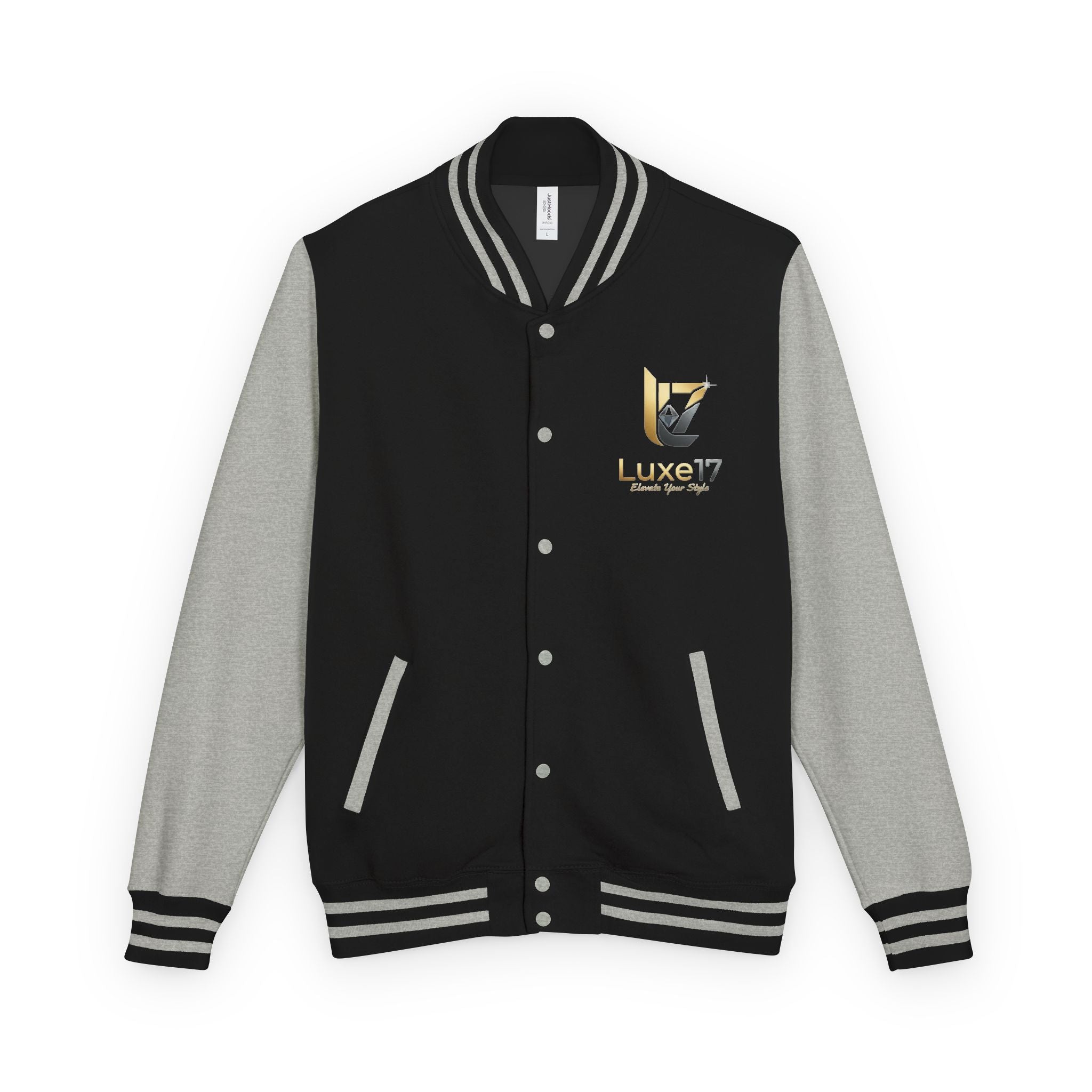 Letterman Jacket — Luxe17 Gold Logo Varsity Jacket