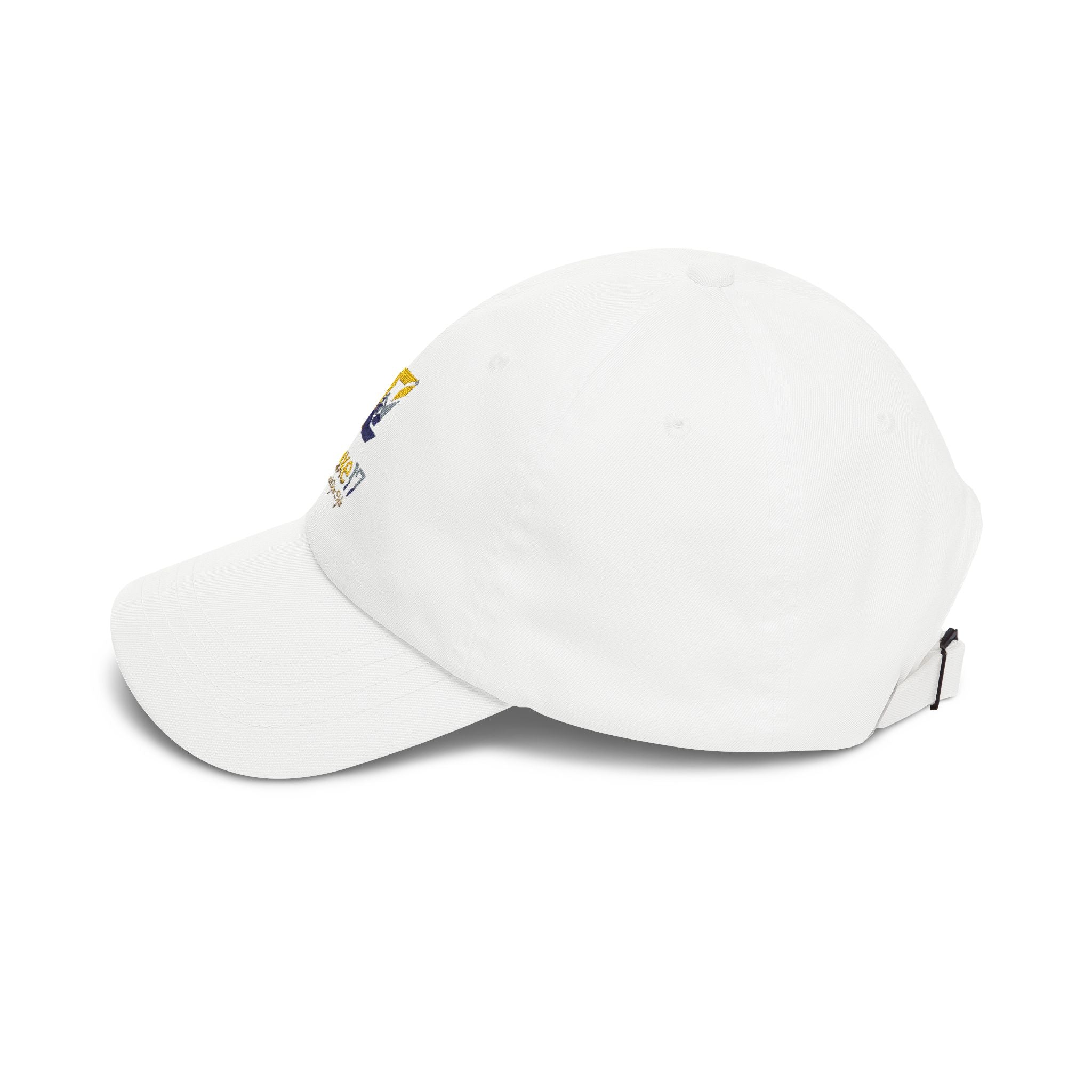 Classic Dad Cap — Luxe17 Embroidered White Baseball Hat