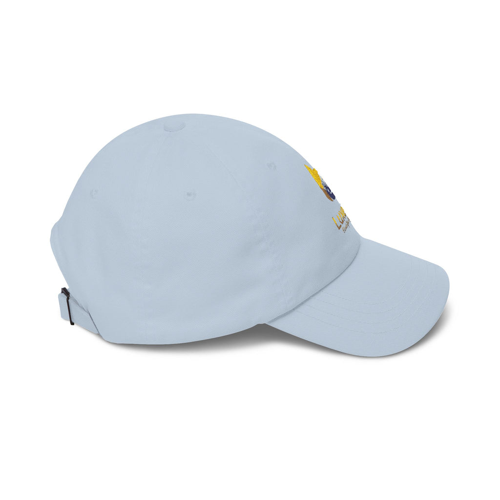 Classic Dad Cap — Luxe17 Embroidered White Baseball Hat
