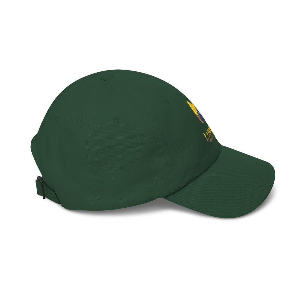 Classic Dad Cap — Luxe17 Embroidered White Baseball Hat