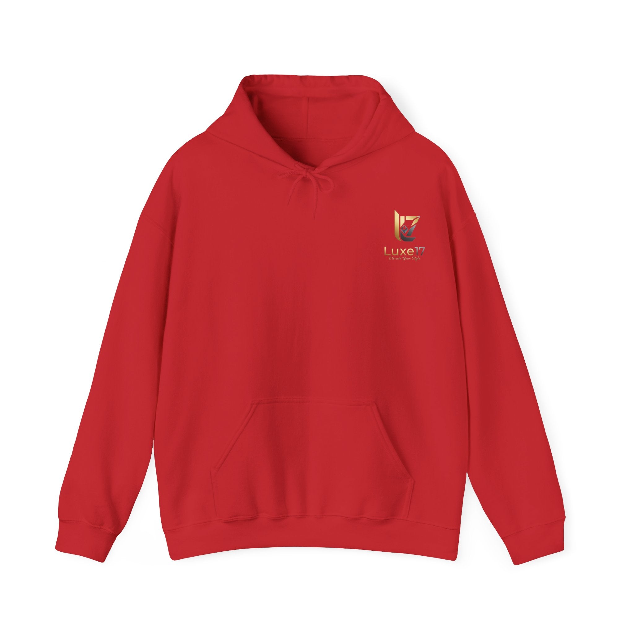 Hoodie — Luxe17 Gold Logo "Elevate Your Style" Pullover