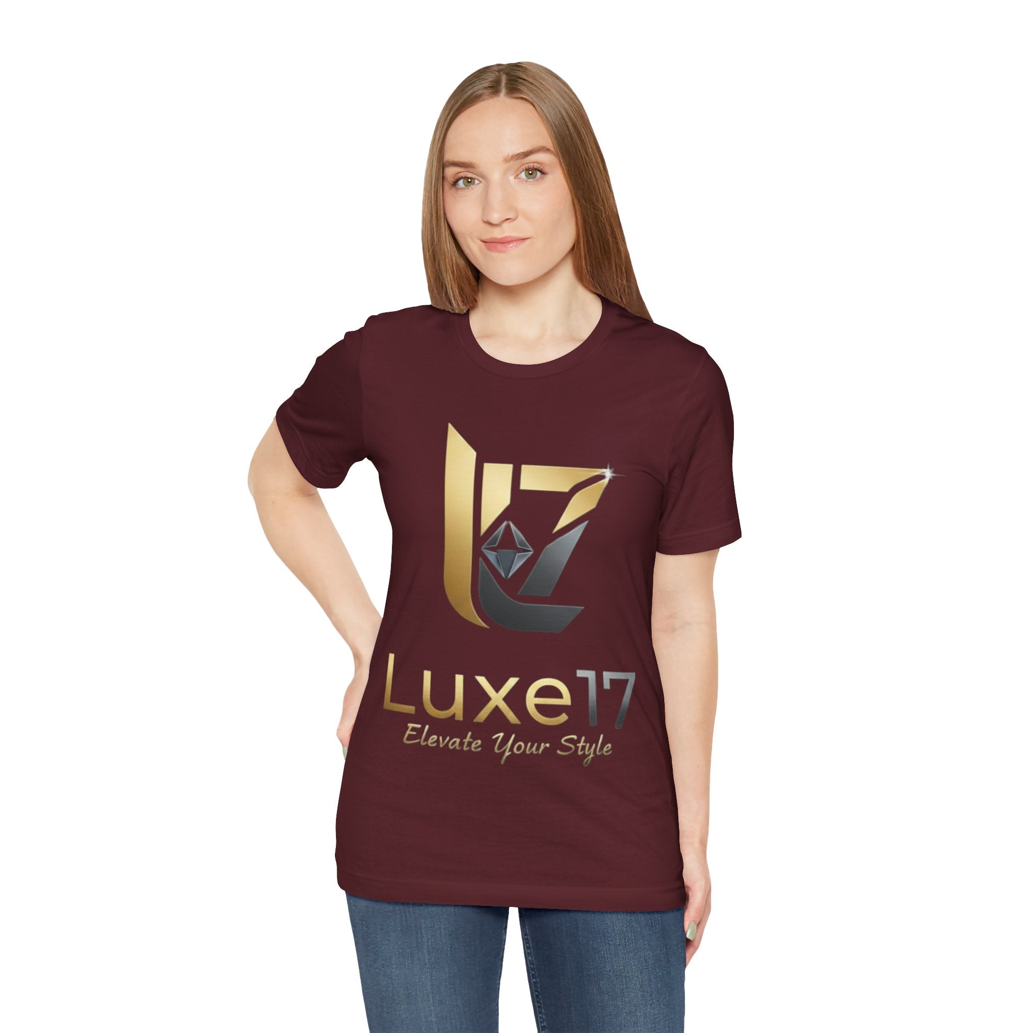 Luxe17 “Elevate Your Style” Logo T‑Shirt