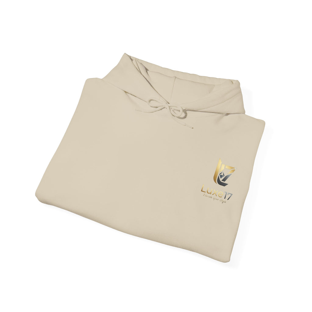 Hoodie — Luxe17 Gold Logo "Elevate Your Style" Pullover
