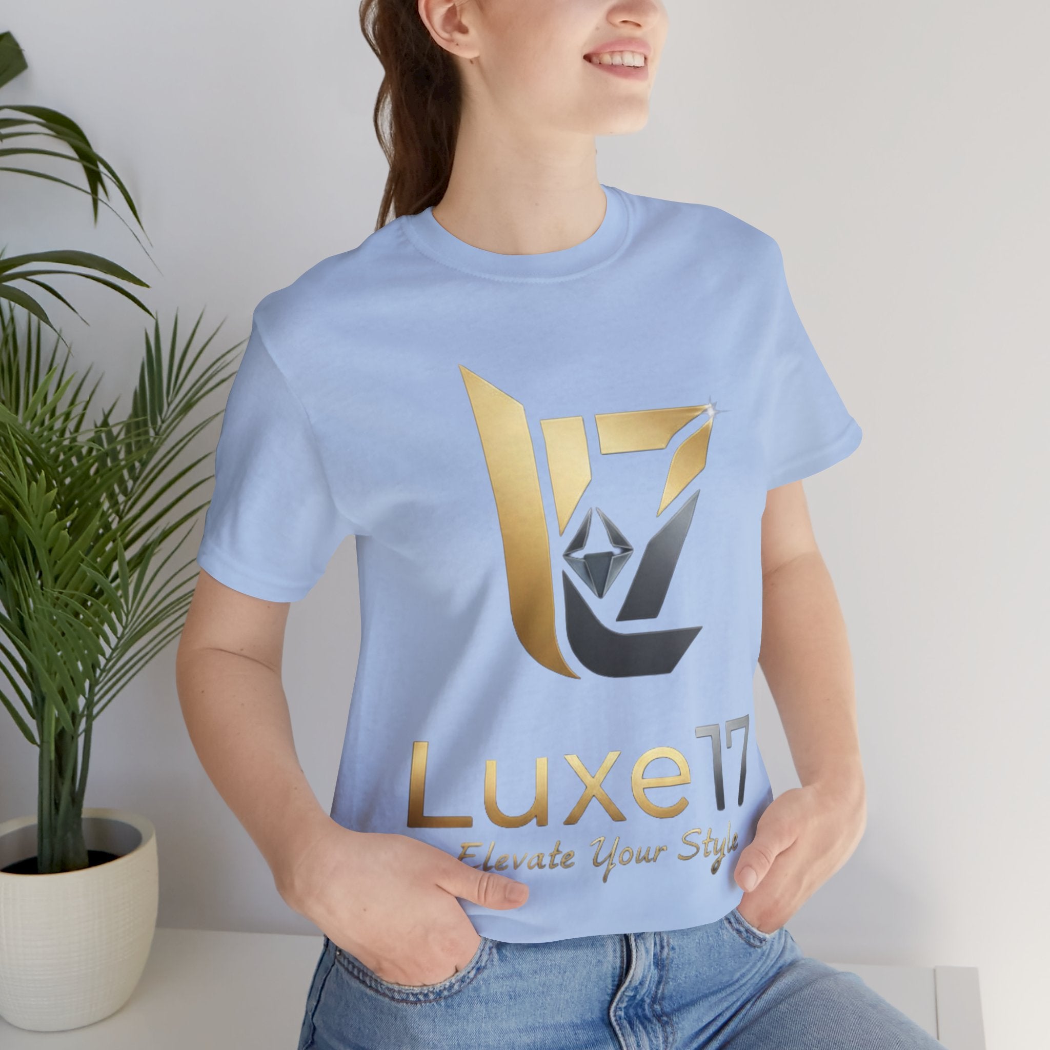 Luxe17 “Elevate Your Style” Logo T‑Shirt