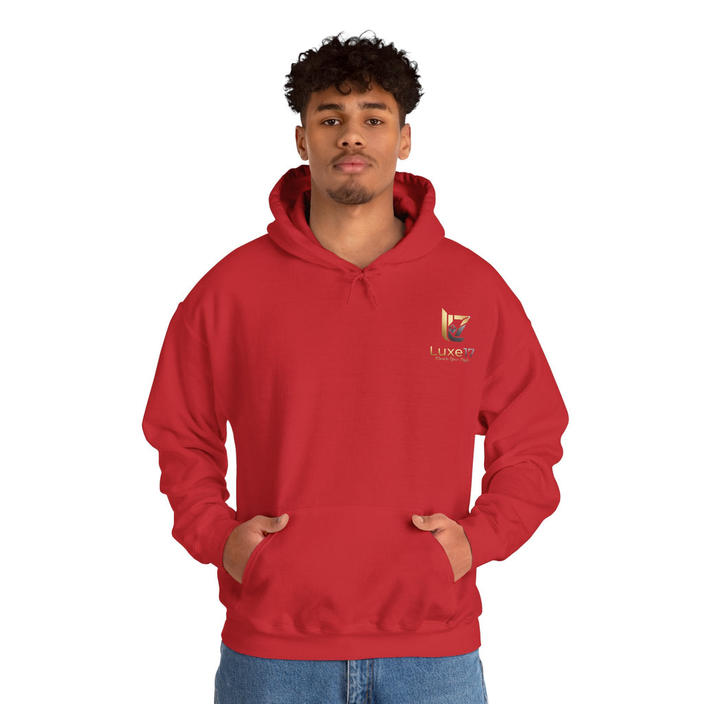 Hoodie — Luxe17 Gold Logo "Elevate Your Style" Pullover