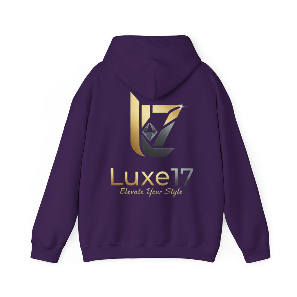 Hoodie — Luxe17 Gold Logo "Elevate Your Style" Pullover