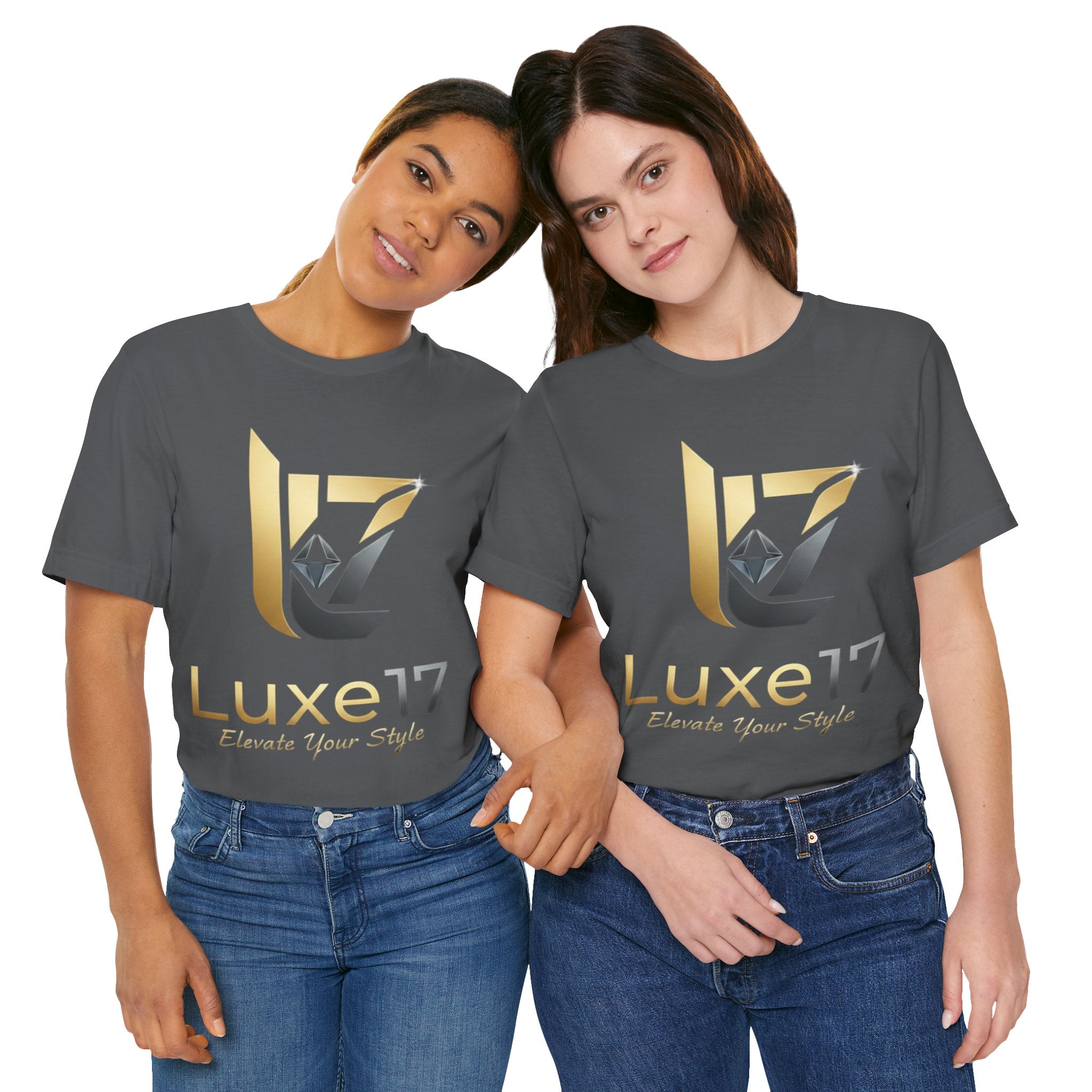 Luxe17 “Elevate Your Style” Logo T‑Shirt