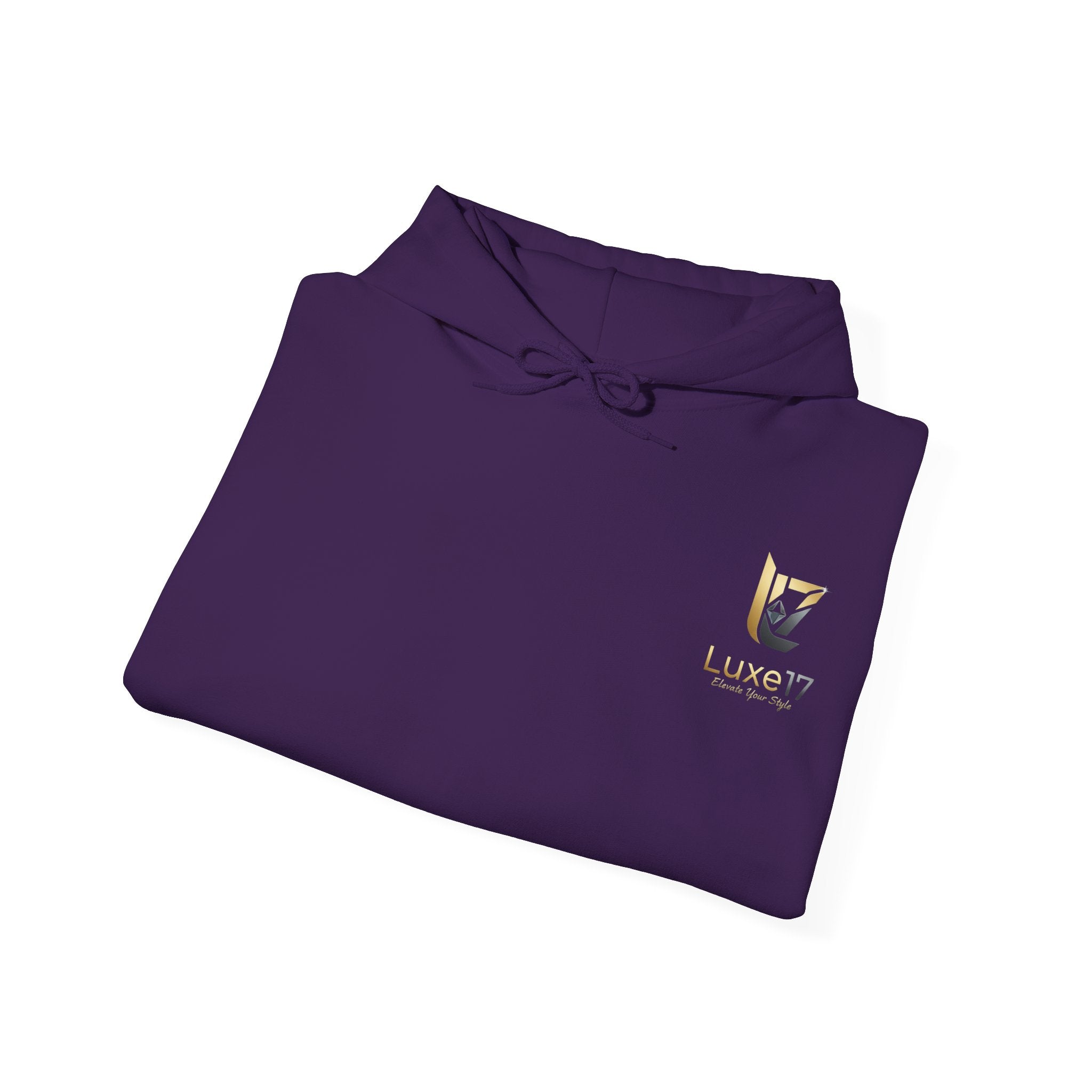 Hoodie — Luxe17 Gold Logo "Elevate Your Style" Pullover