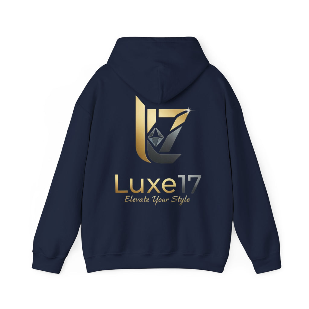 Hoodie — Luxe17 Gold Logo "Elevate Your Style" Pullover