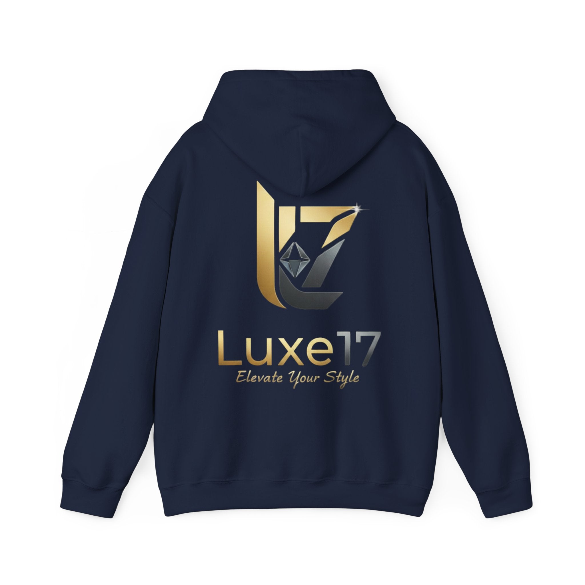 Hoodie — Luxe17 Gold Logo "Elevate Your Style" Pullover
