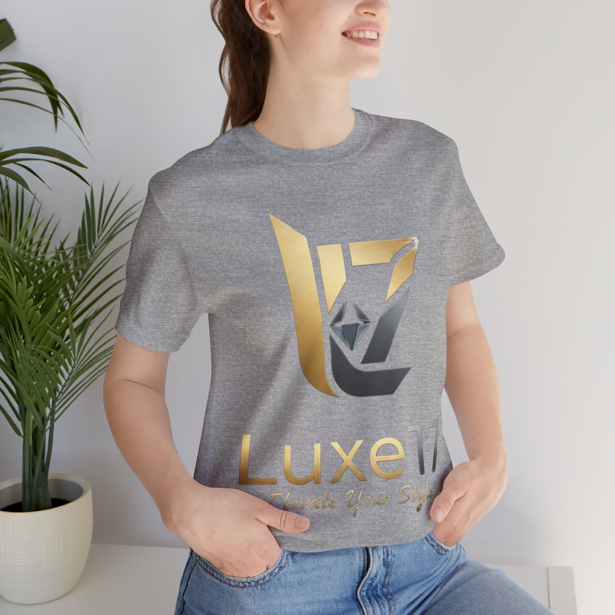 Luxe17 “Elevate Your Style” Logo T‑Shirt