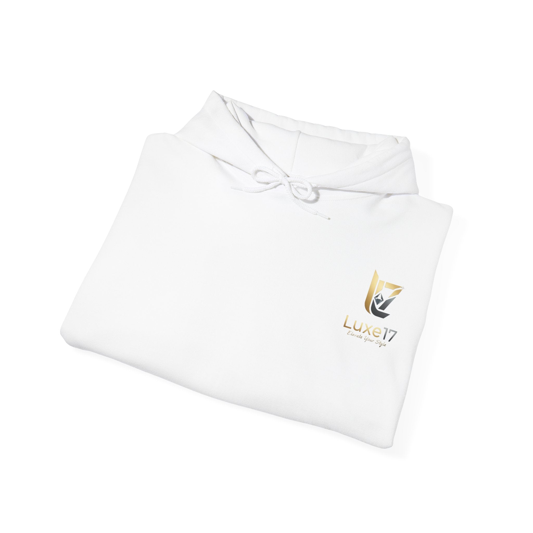 Hoodie — Luxe17 Gold Logo "Elevate Your Style" Pullover