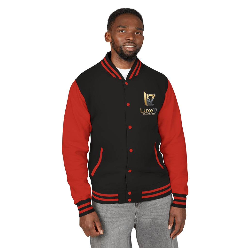 Letterman Jacket — Luxe17 Gold Logo Varsity Jacket