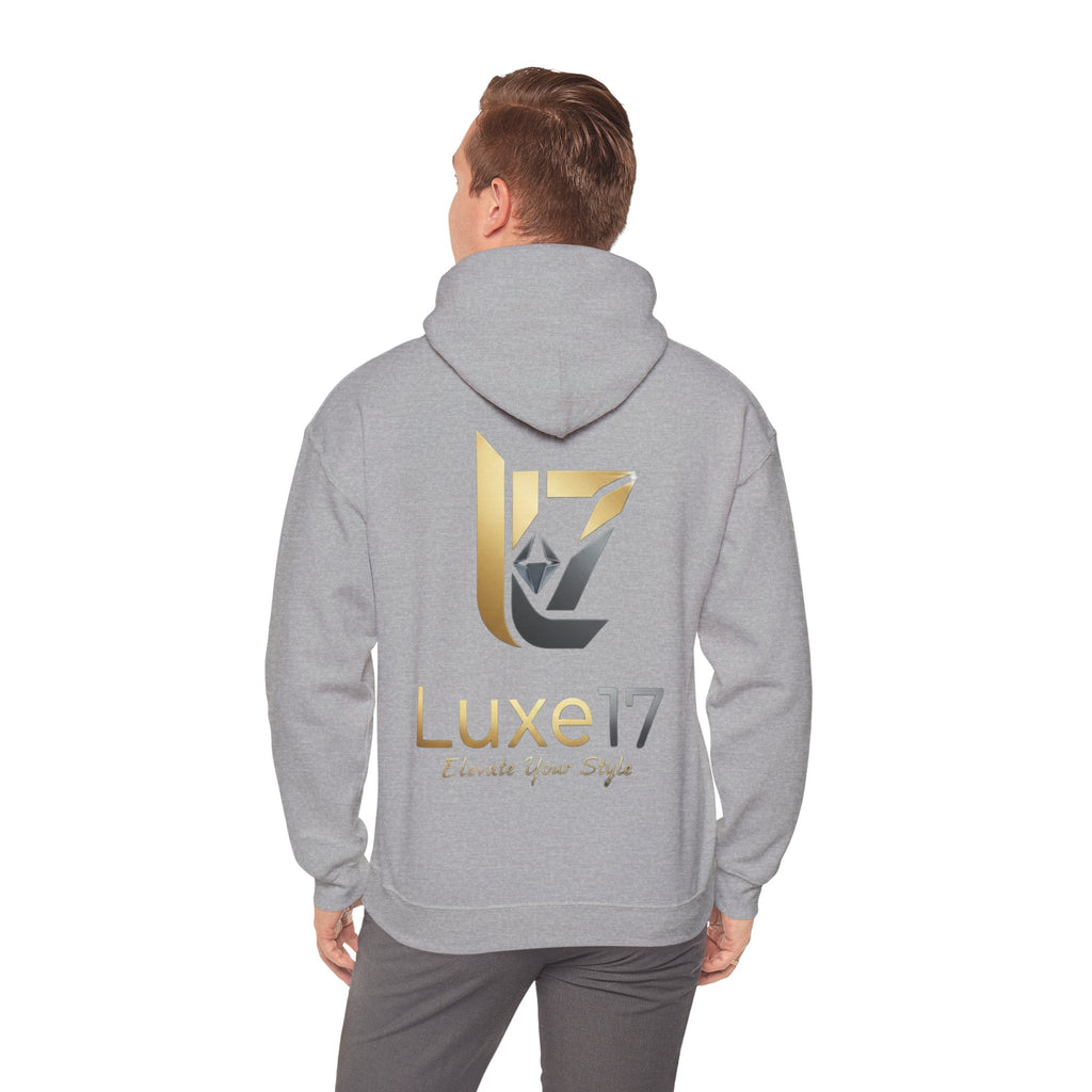Hoodie — Luxe17 Gold Logo "Elevate Your Style" Pullover