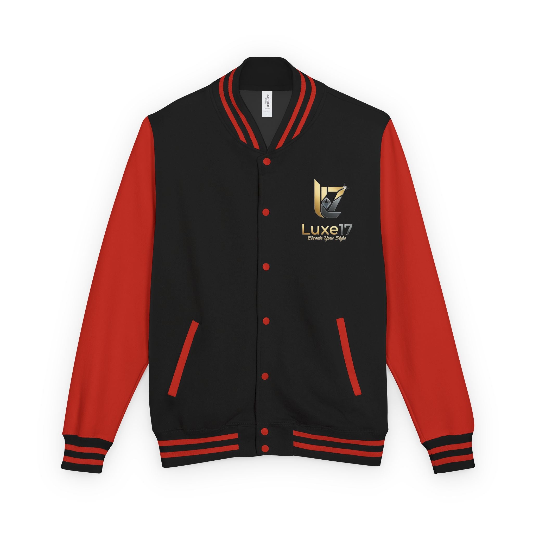 Letterman Jacket — Luxe17 Gold Logo Varsity Jacket