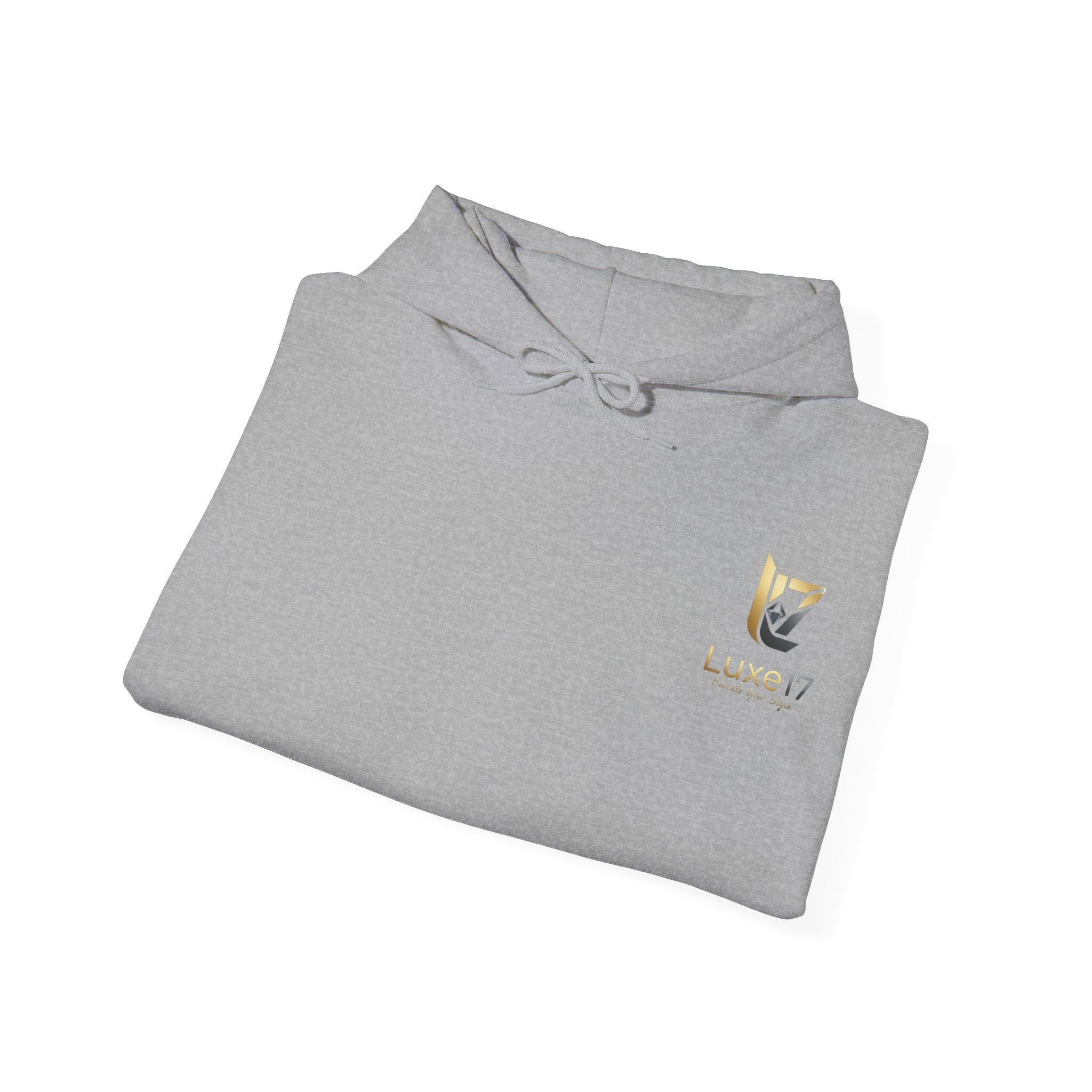 Hoodie — Luxe17 Gold Logo "Elevate Your Style" Pullover
