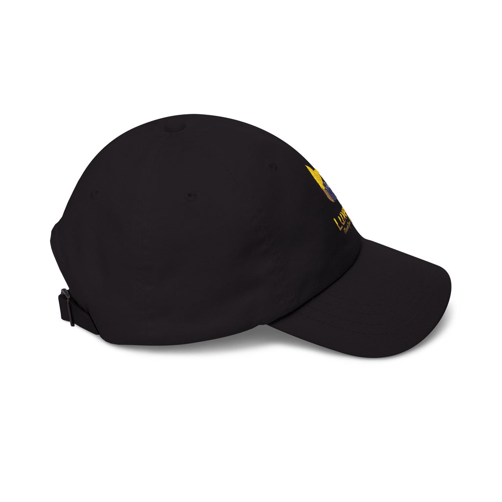 Classic Dad Cap — Luxe17 Embroidered White Baseball Hat