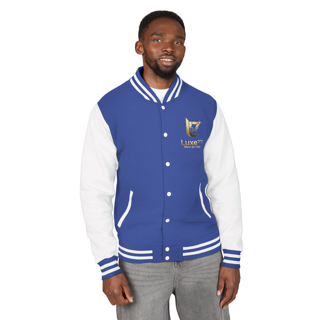 Letterman Jacket — Luxe17 Gold Logo Varsity Jacket