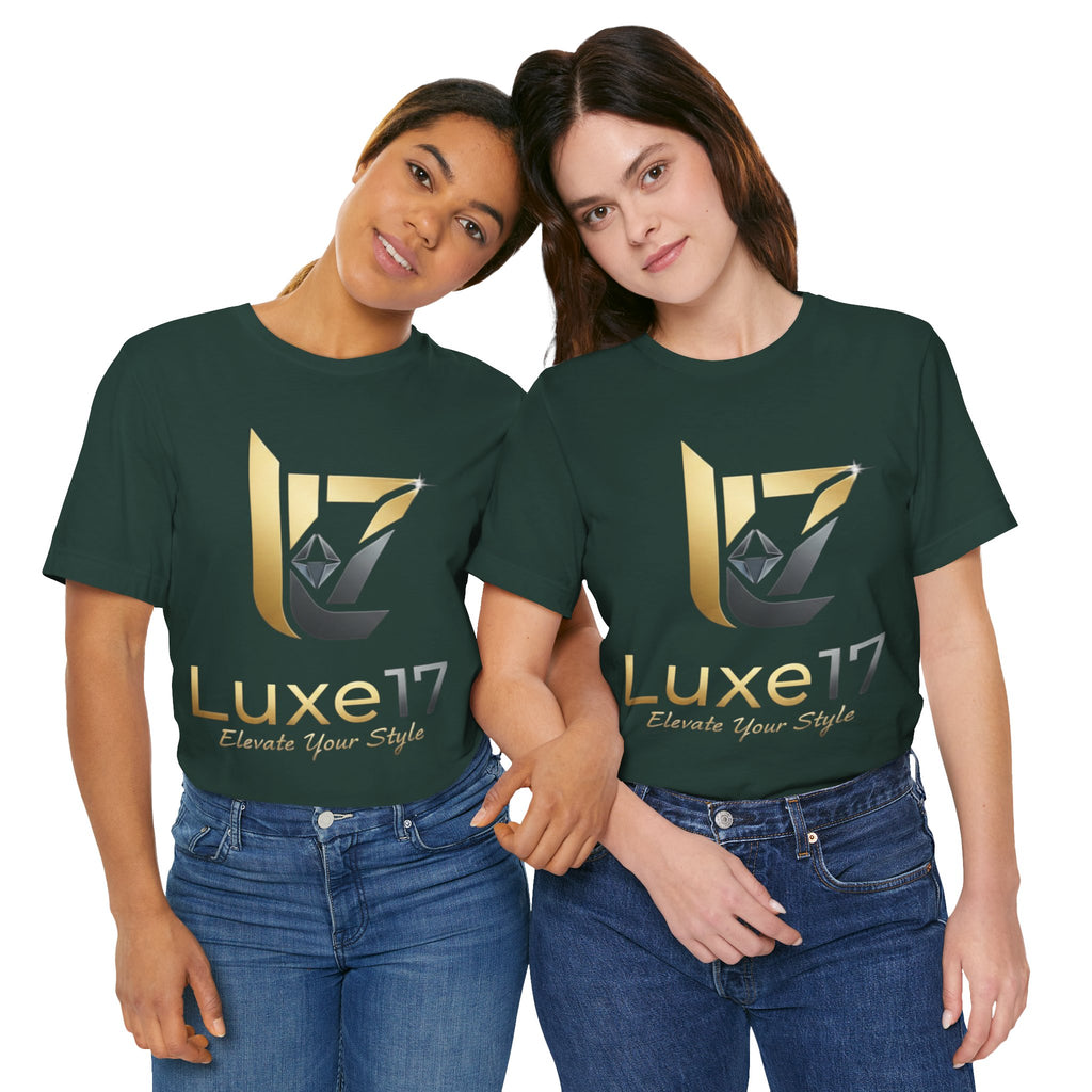 Luxe17 “Elevate Your Style” Logo T‑Shirt