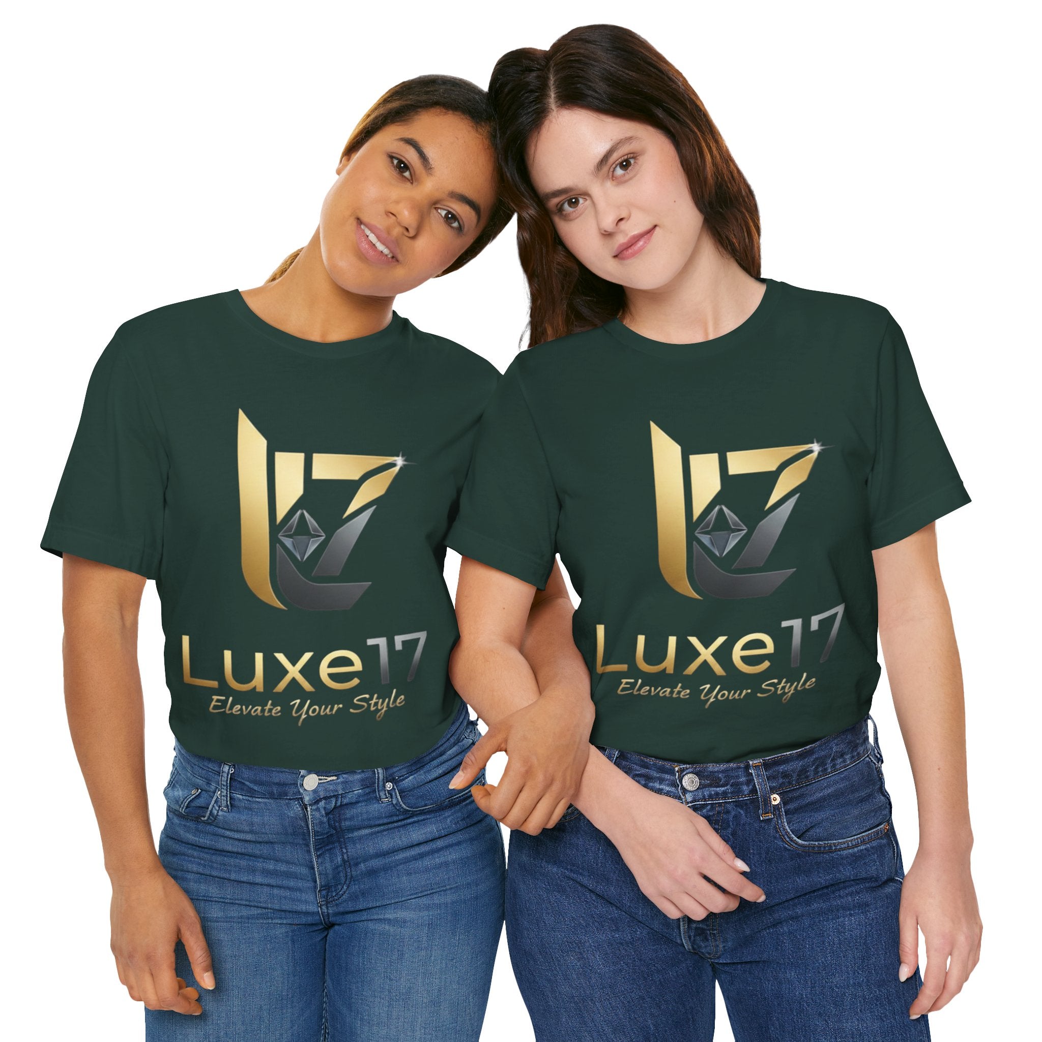 Luxe17 “Elevate Your Style” Logo T‑Shirt