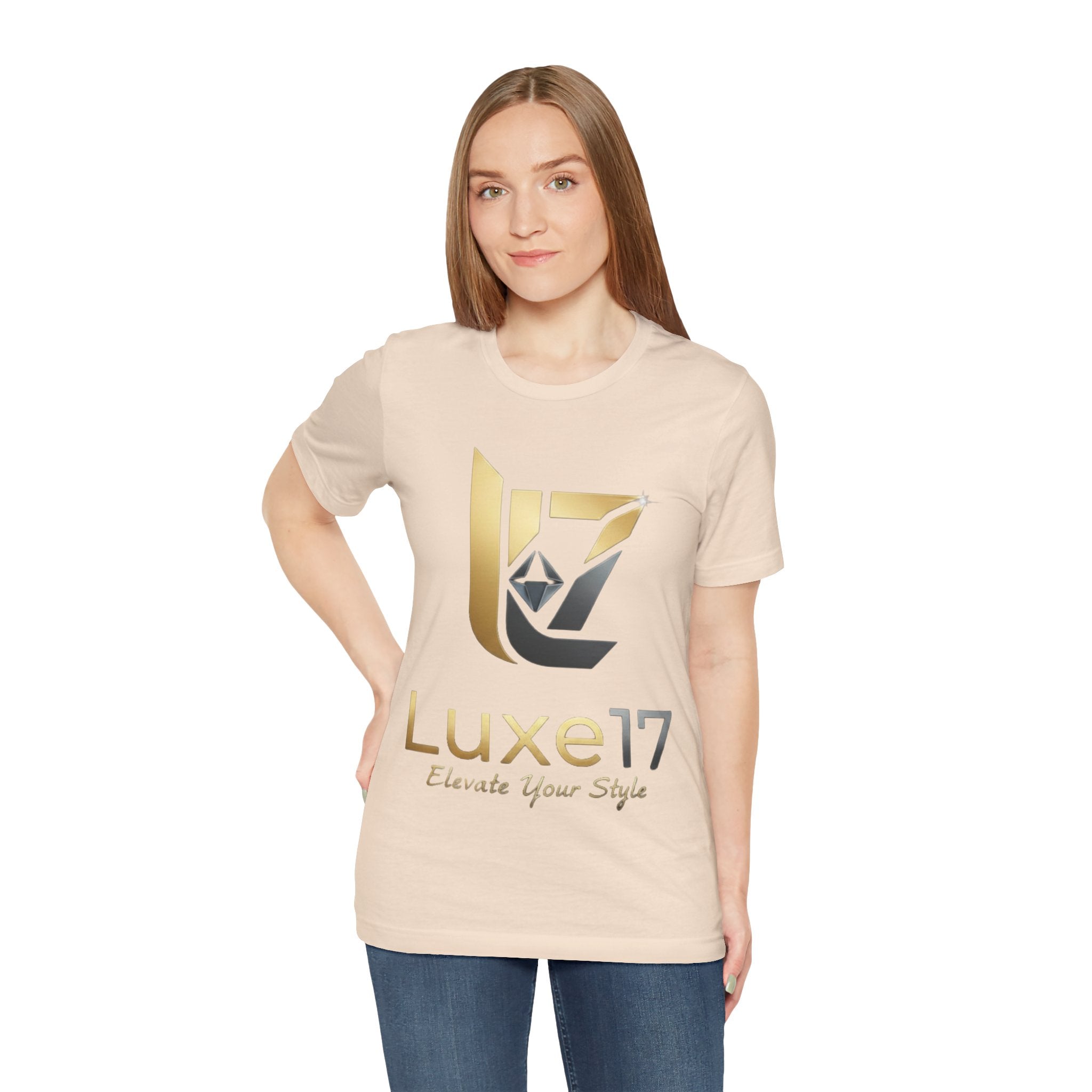 Luxe17 “Elevate Your Style” Logo T‑Shirt