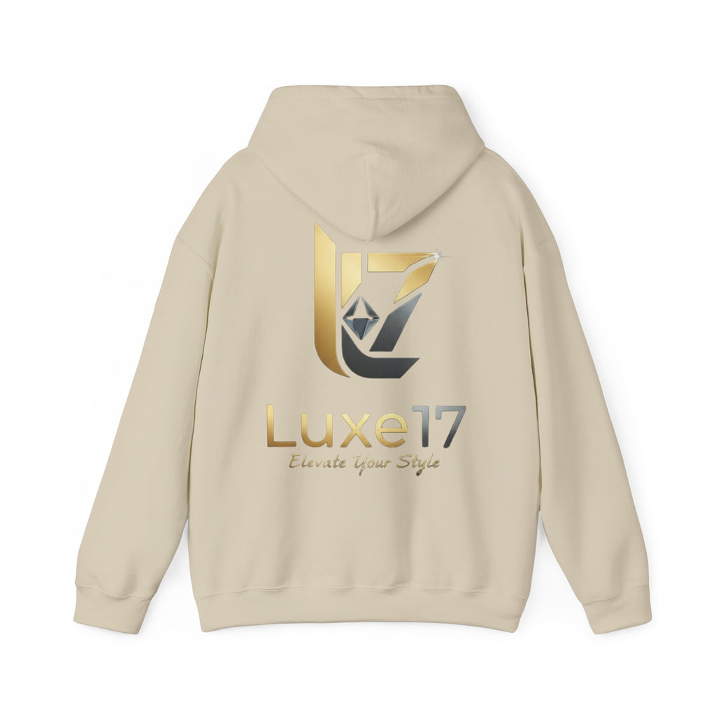 Hoodie — Luxe17 Gold Logo "Elevate Your Style" Pullover