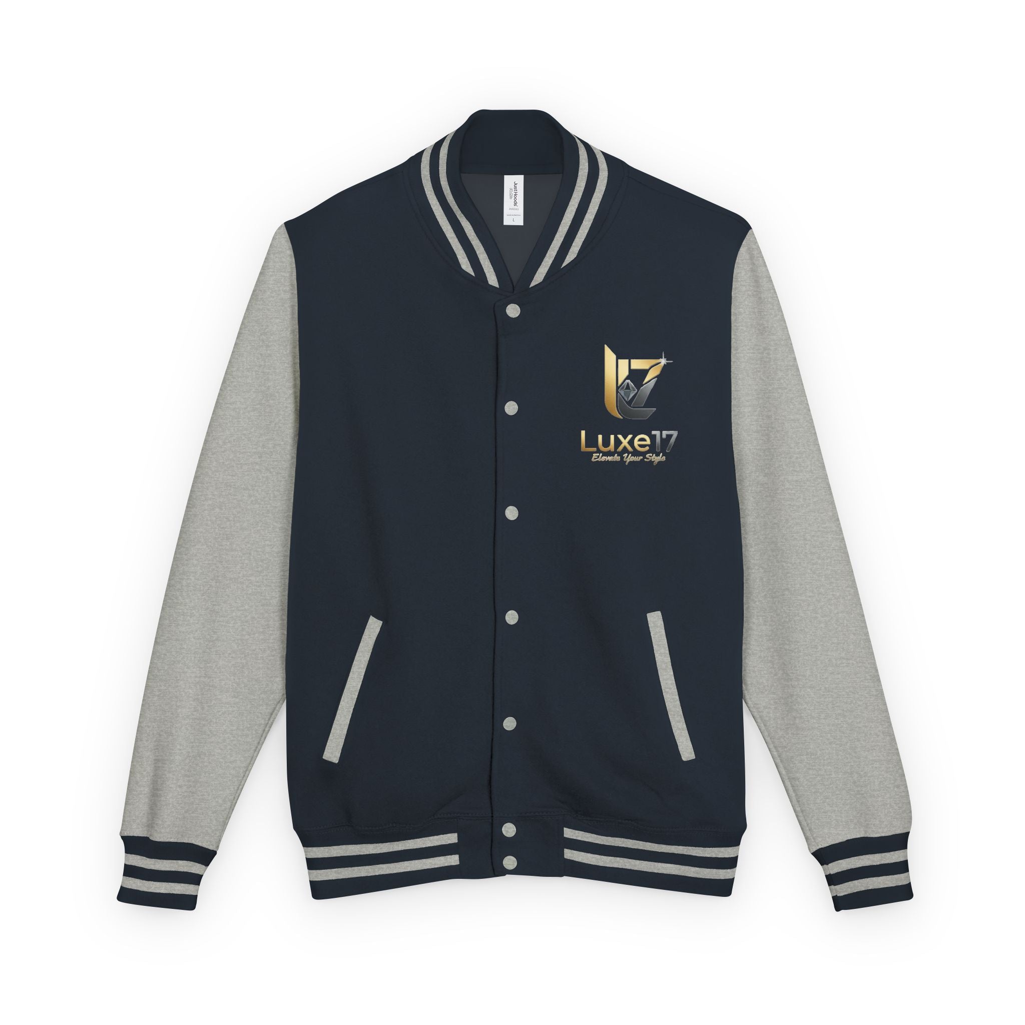 Letterman Jacket — Luxe17 Gold Logo Varsity Jacket