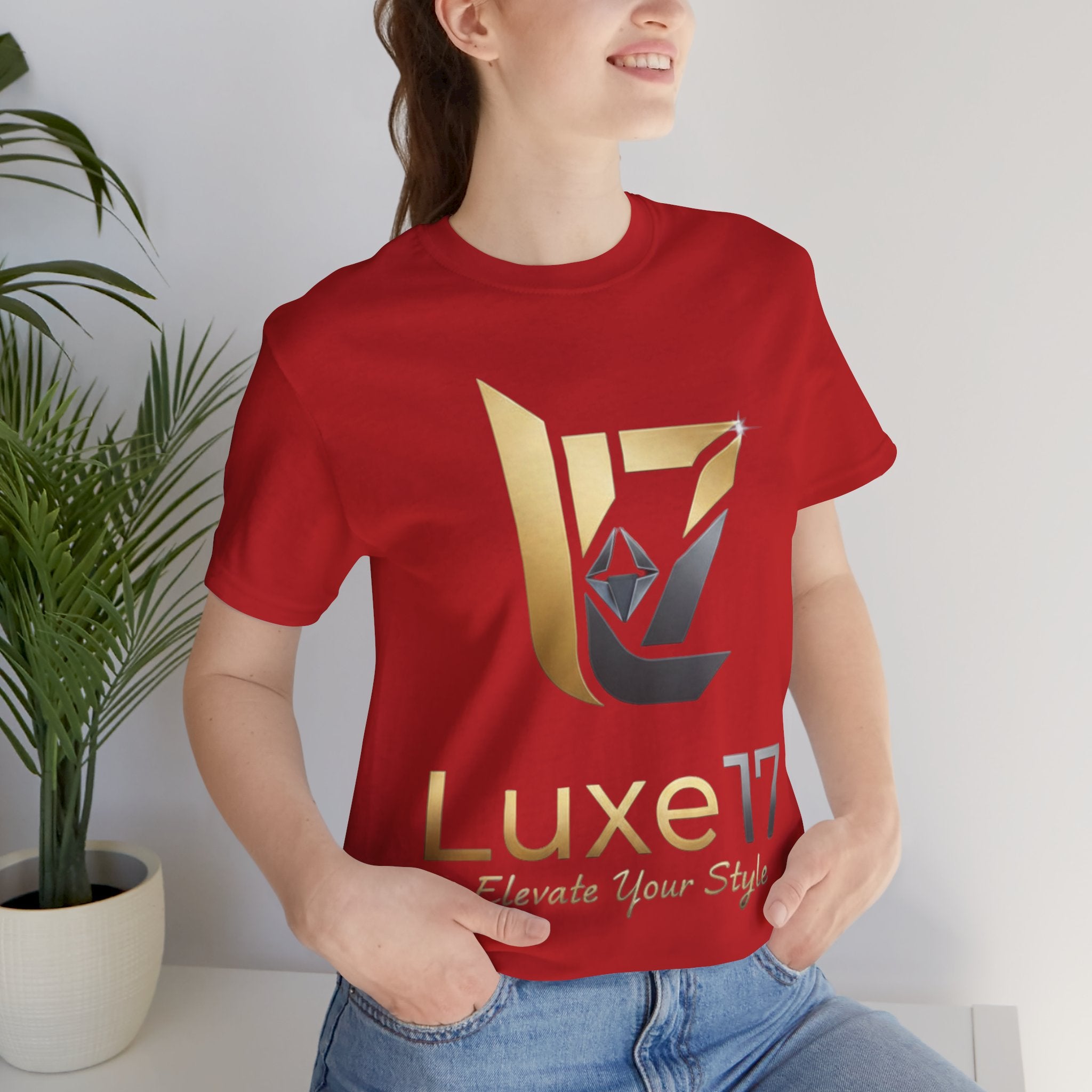 Luxe17 “Elevate Your Style” Logo T‑Shirt