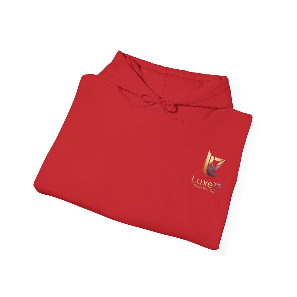 Hoodie — Luxe17 Gold Logo "Elevate Your Style" Pullover