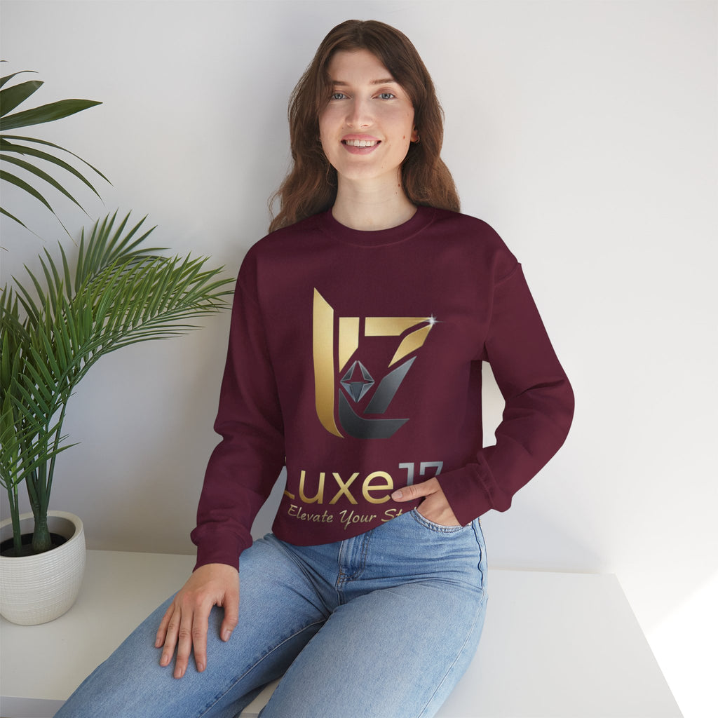 Luxe17 Logo Crewneck Sweatshirt — Elevate Your Style