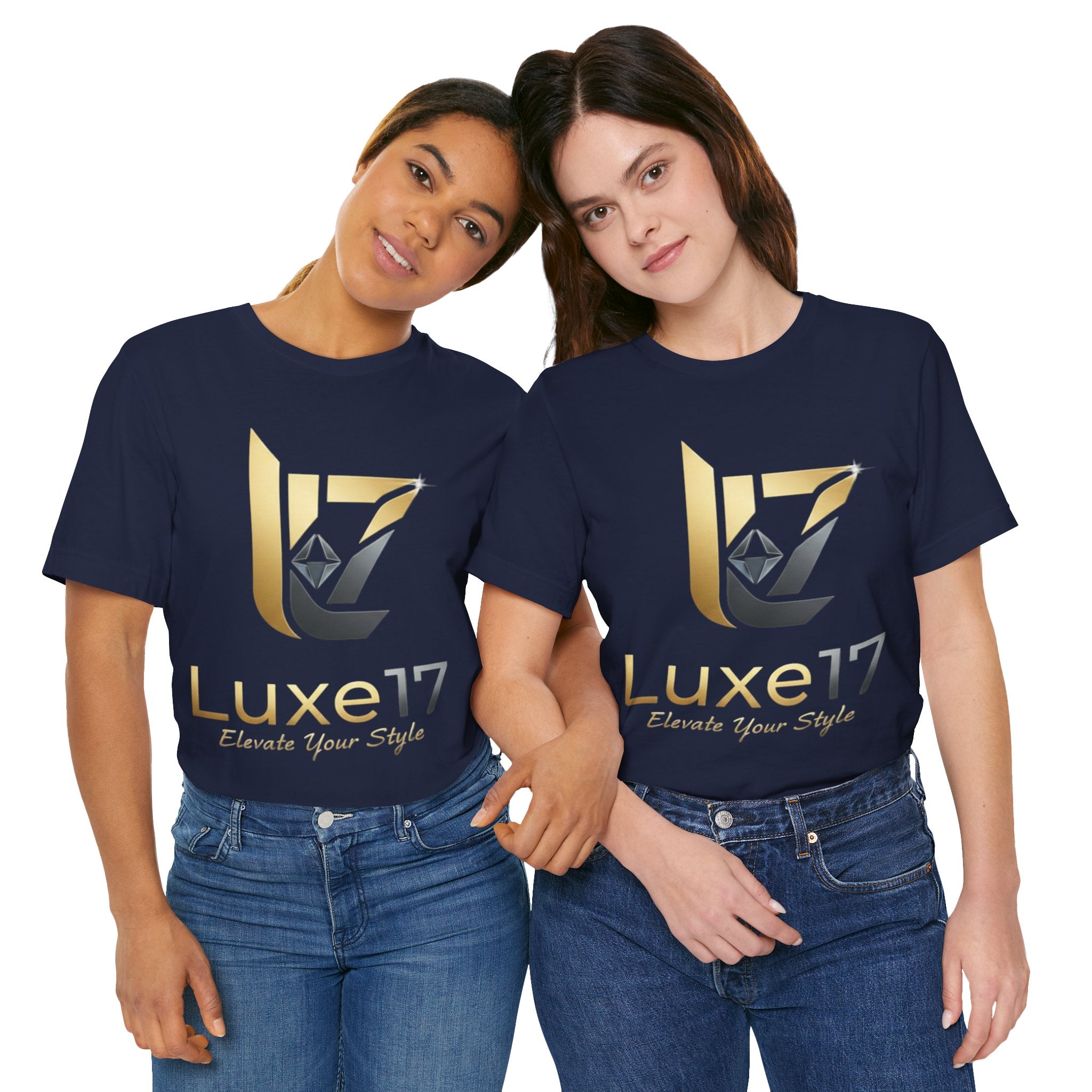 Luxe17 “Elevate Your Style” Logo T‑Shirt
