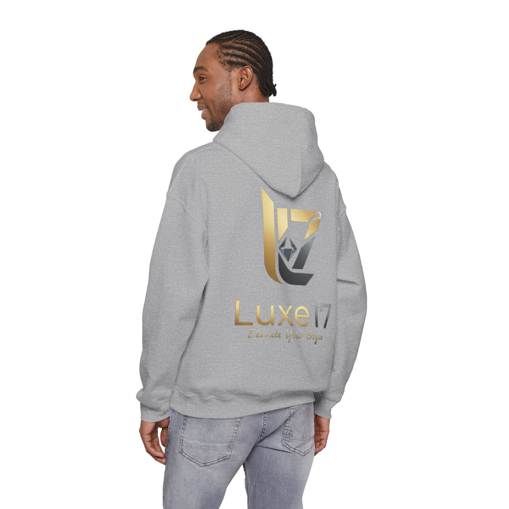 Hoodie — Luxe17 Gold Logo "Elevate Your Style" Pullover