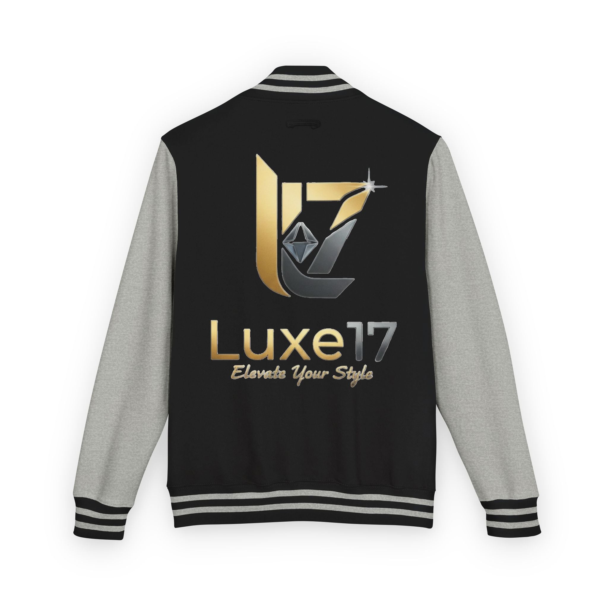 Letterman Jacket — Luxe17 Gold Logo Varsity Jacket