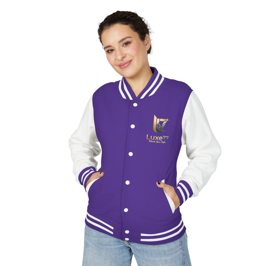 Letterman Jacket — Luxe17 Gold Logo Varsity Jacket