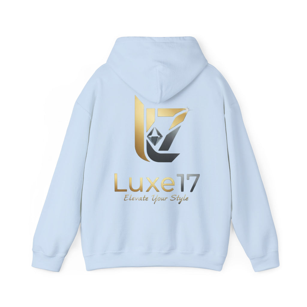 Hoodie — Luxe17 Gold Logo "Elevate Your Style" Pullover