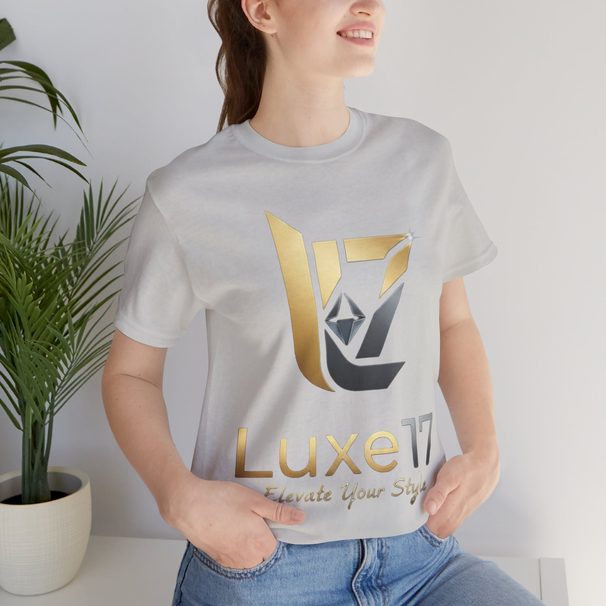 Luxe17 “Elevate Your Style” Logo T‑Shirt