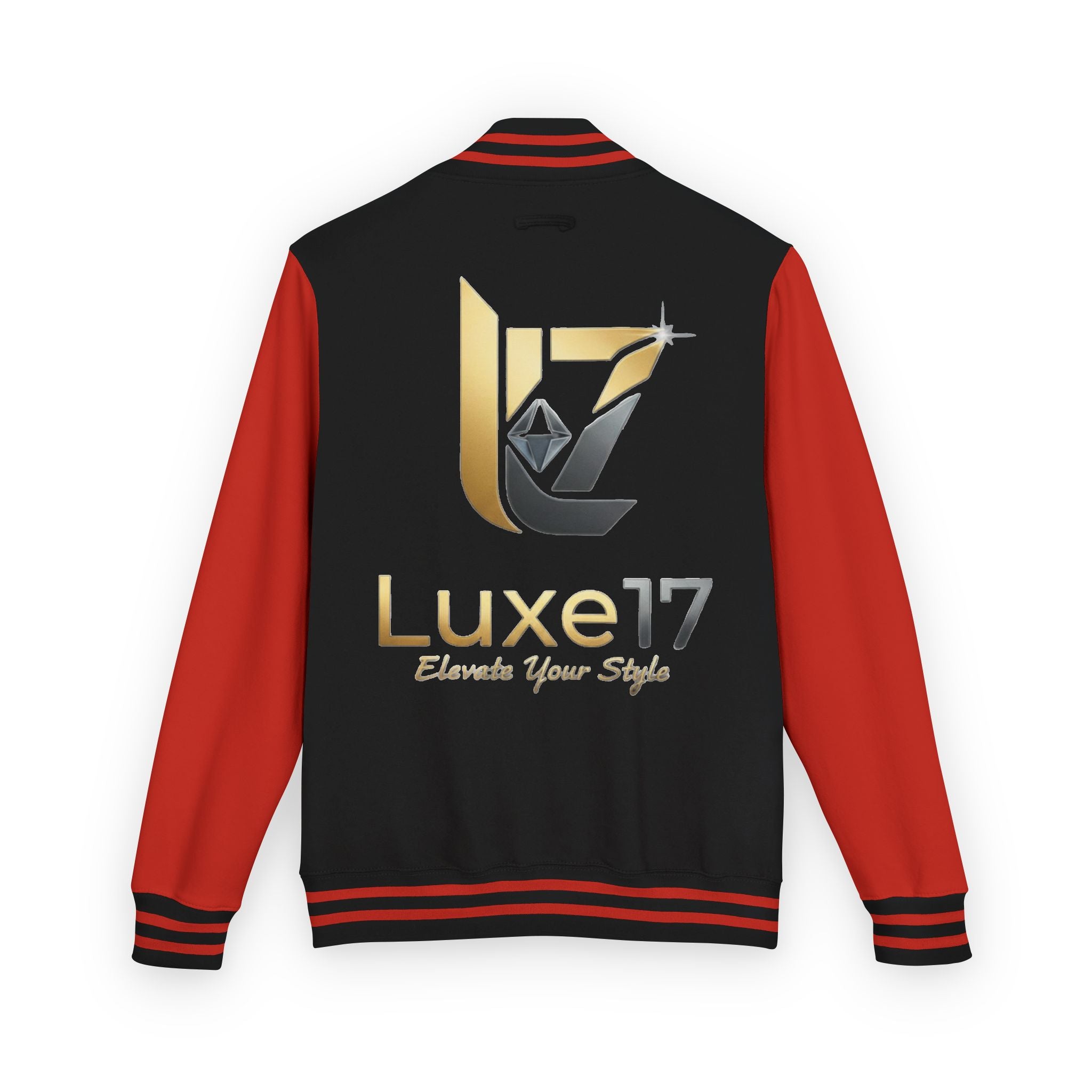 Letterman Jacket — Luxe17 Gold Logo Varsity Jacket