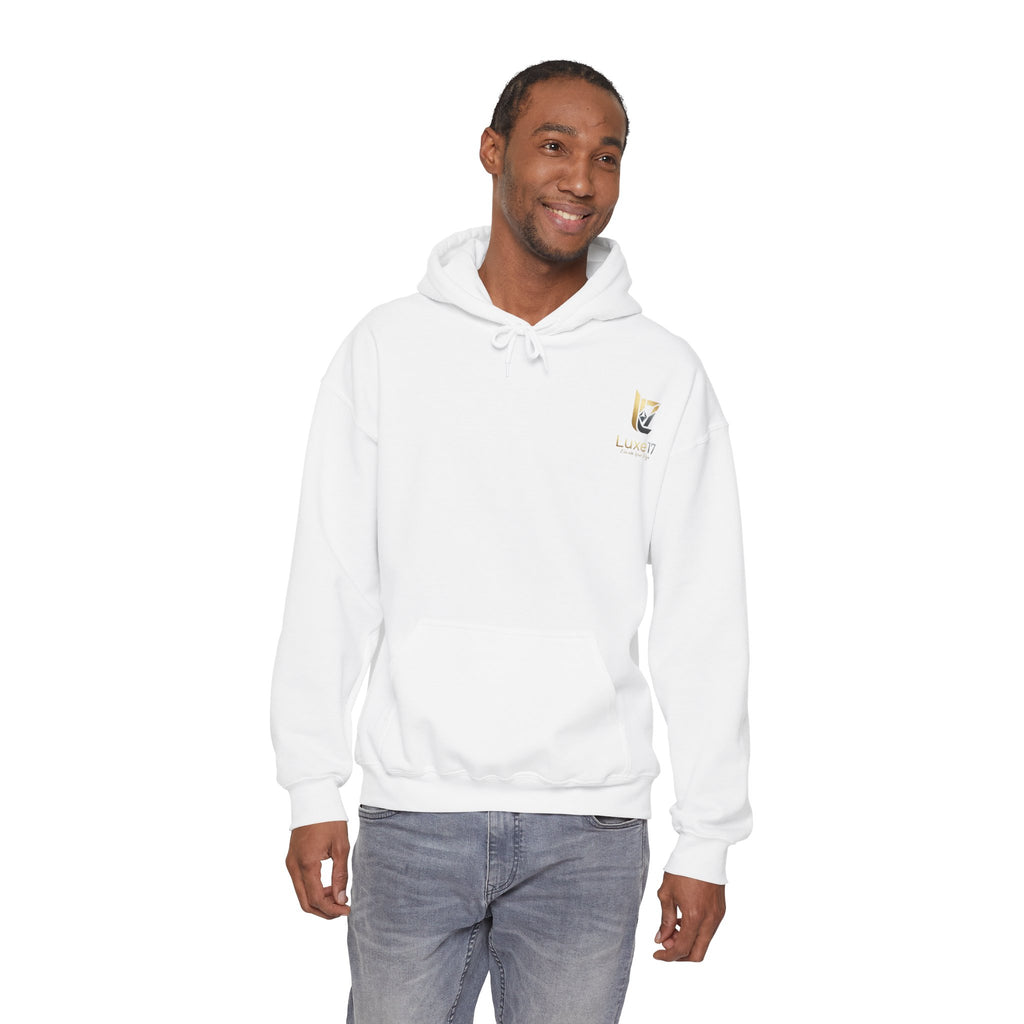 Hoodie — Luxe17 Gold Logo "Elevate Your Style" Pullover