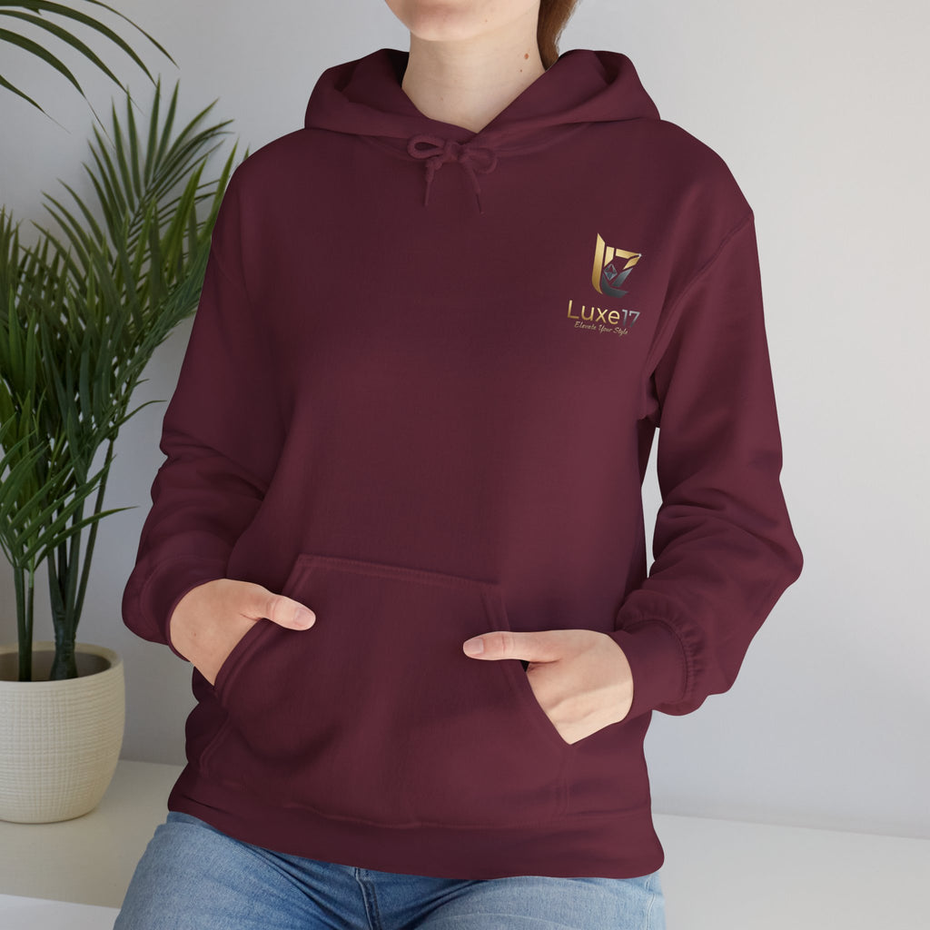 Hoodie — Luxe17 Gold Logo "Elevate Your Style" Pullover