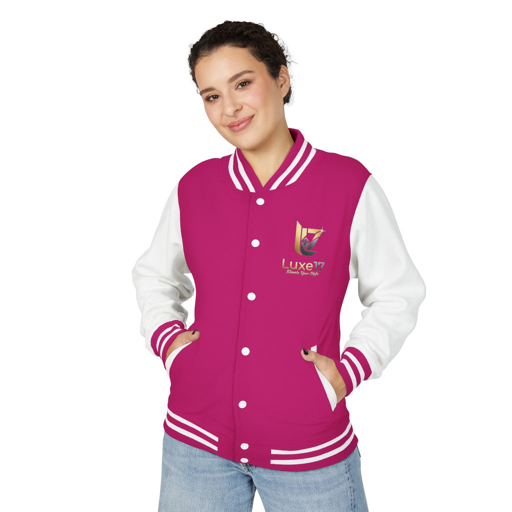 Letterman Jacket — Luxe17 Gold Logo Varsity Jacket