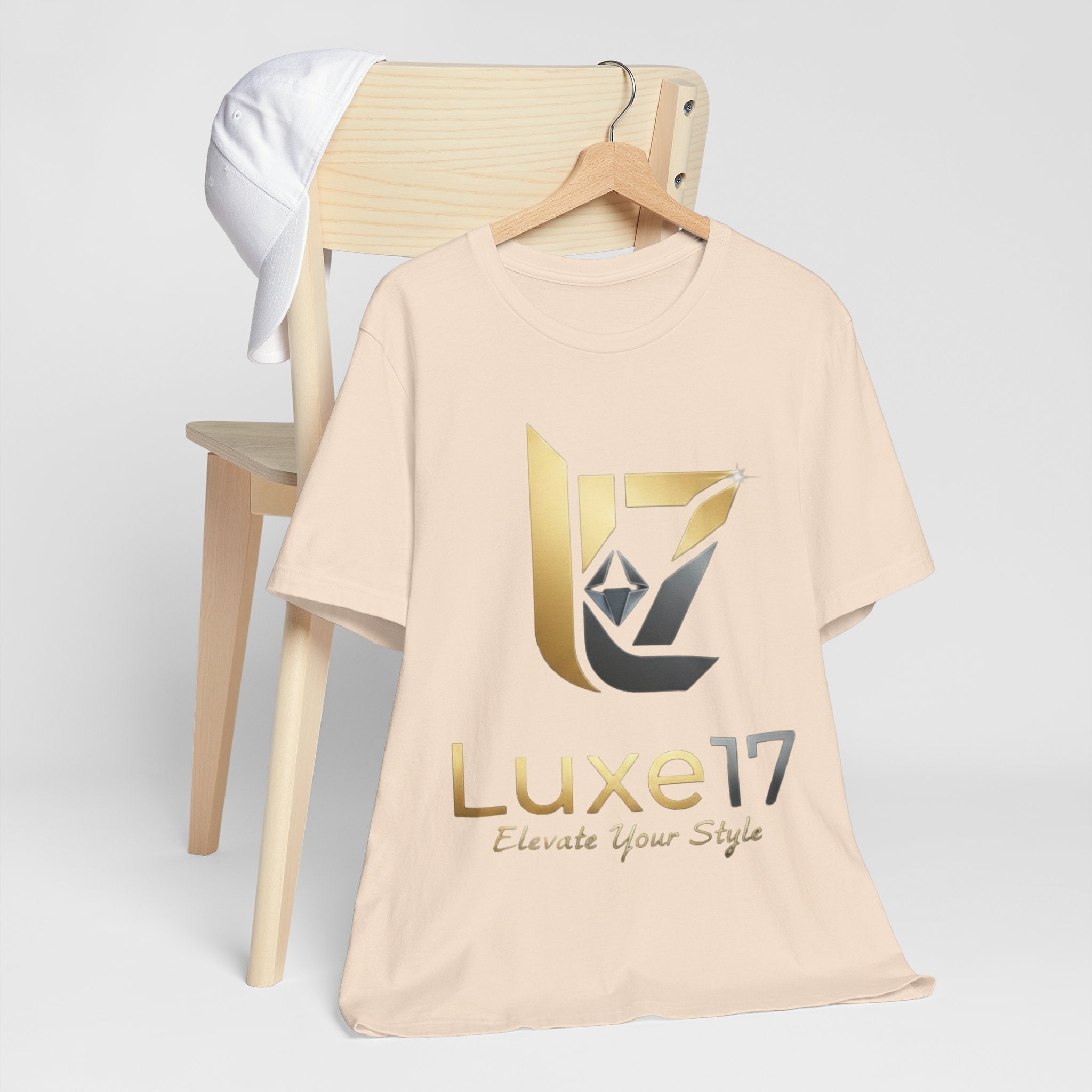 Luxe17 “Elevate Your Style” Logo T‑Shirt