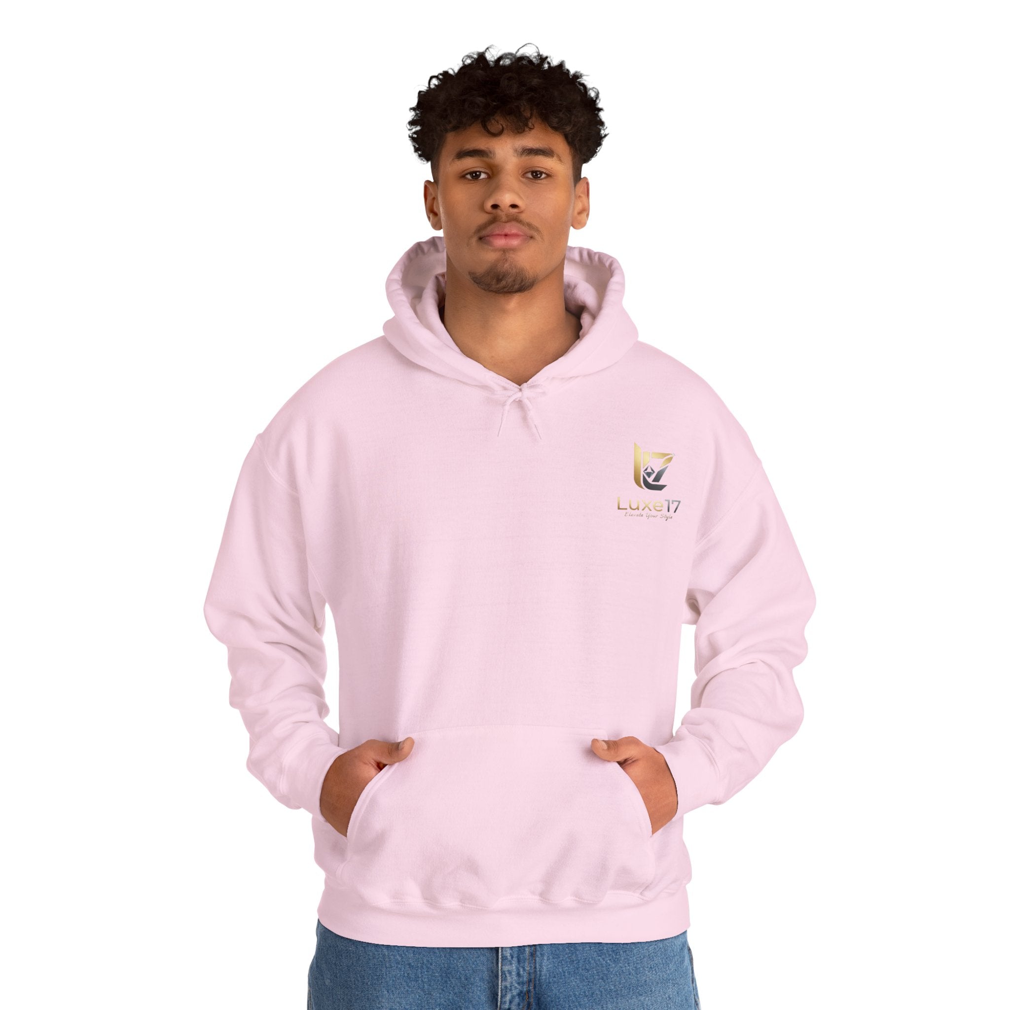 Hoodie — Luxe17 Gold Logo "Elevate Your Style" Pullover