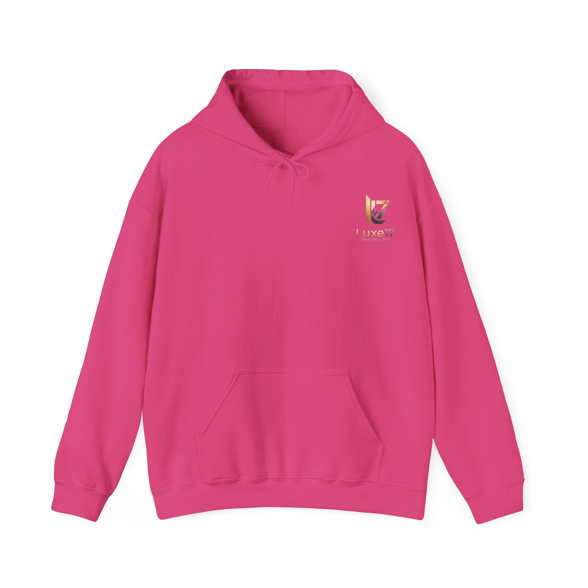 Hoodie — Luxe17 Gold Logo "Elevate Your Style" Pullover