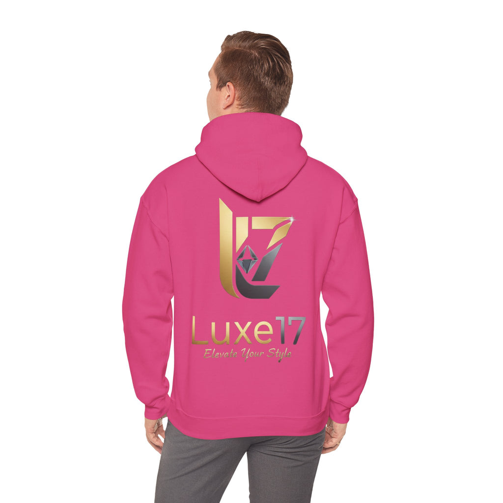 Hoodie — Luxe17 Gold Logo "Elevate Your Style" Pullover