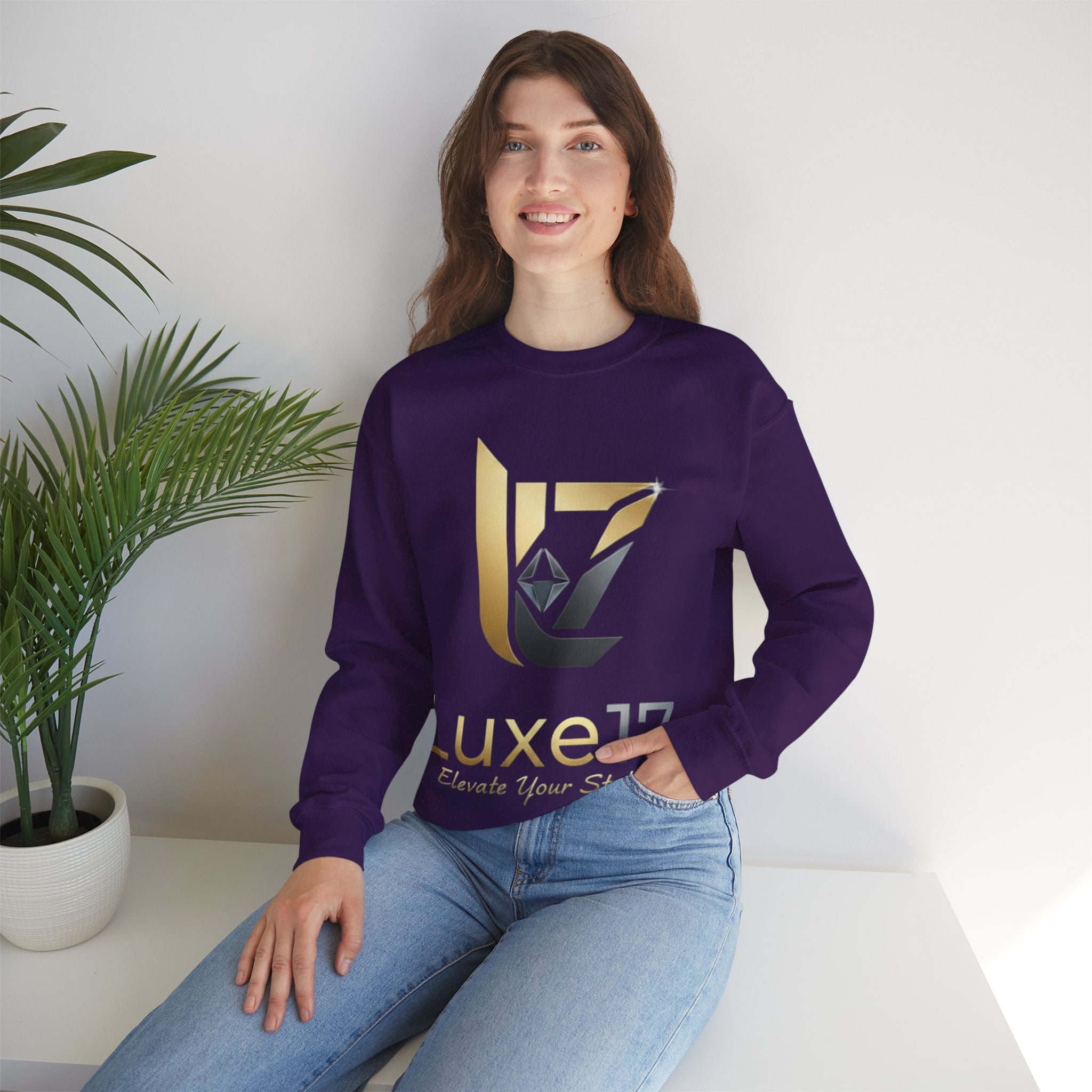 Luxe17 Logo Crewneck Sweatshirt — Elevate Your Style