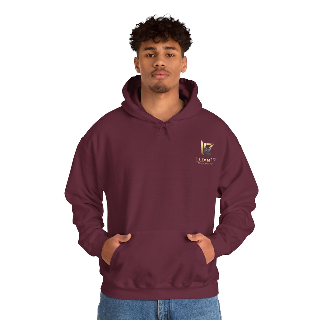 Hoodie — Luxe17 Gold Logo "Elevate Your Style" Pullover